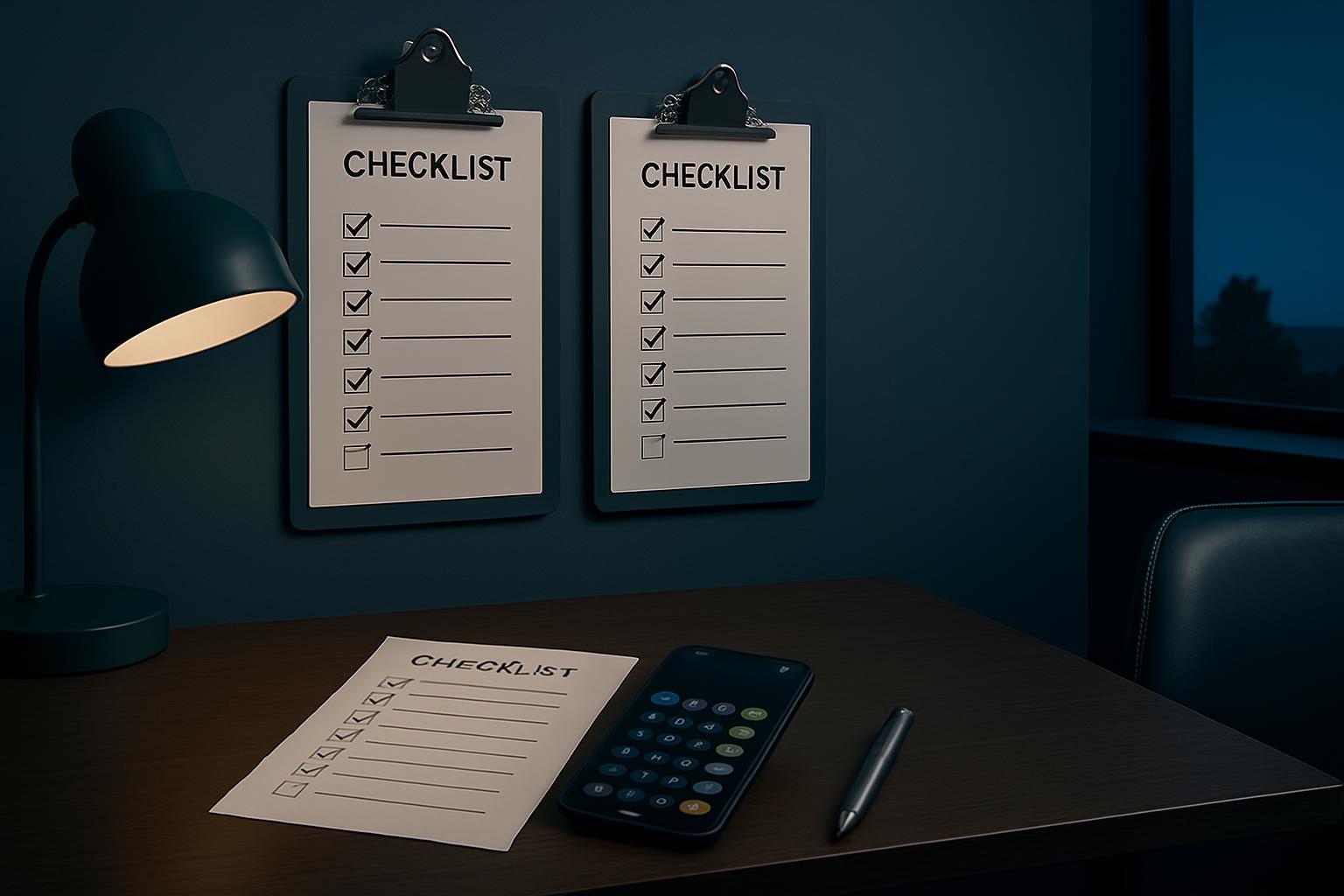 Tow checklist