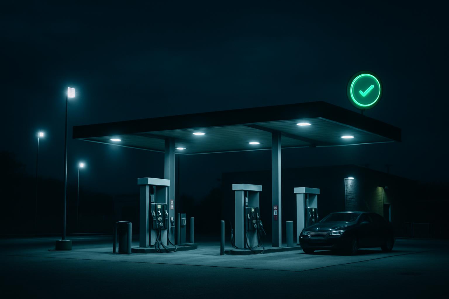 Petrol forecourt